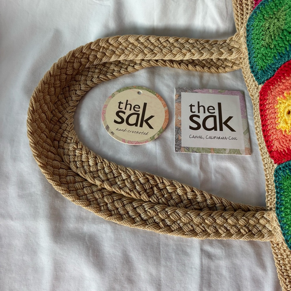 The Sak Crochet Kenya stripe Tote Bag multi - Picture 12 of 14